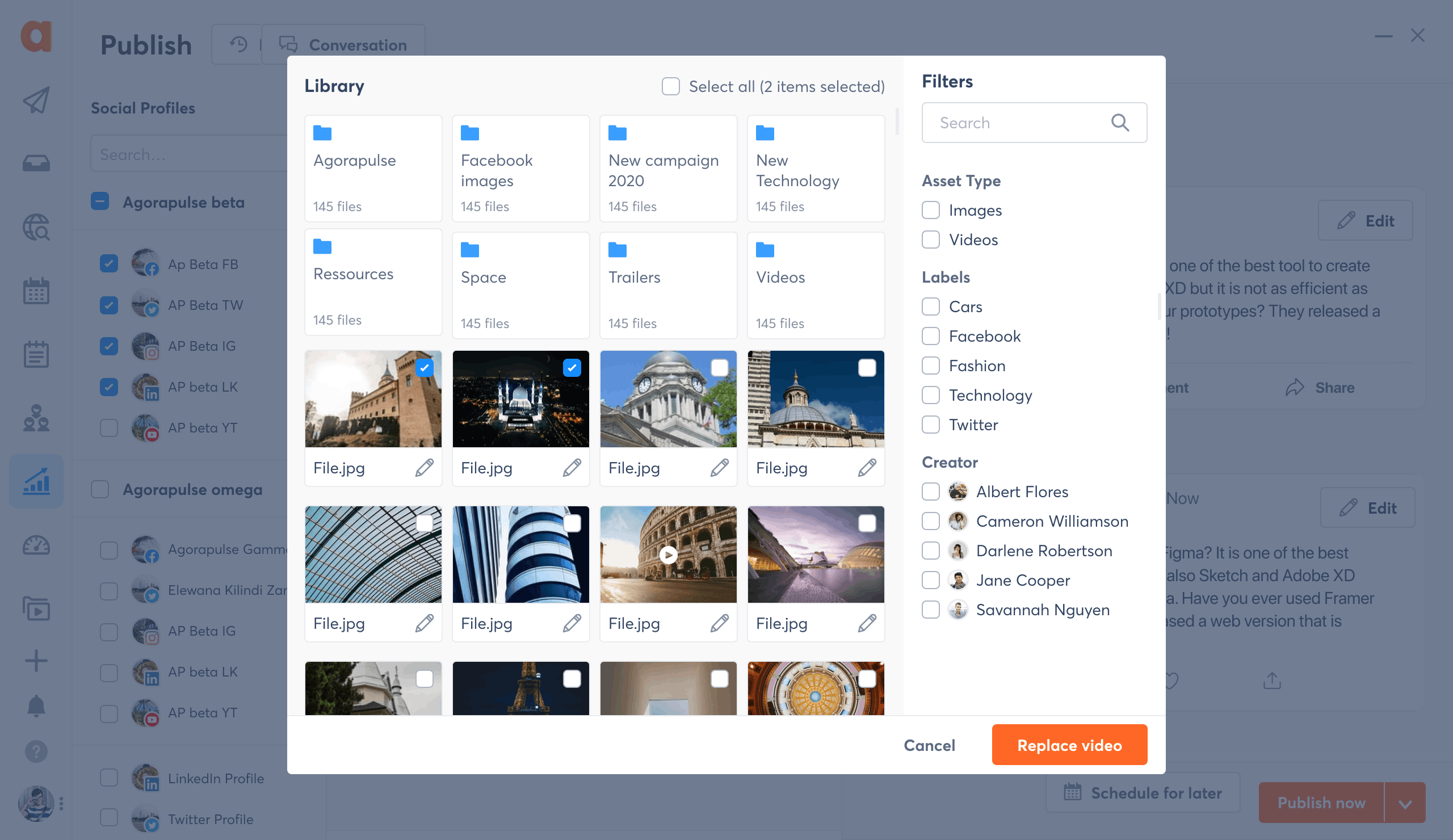 library-agorapulse-revamp